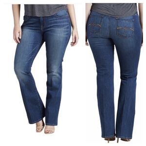 LUCKY BRAND Jeans Ginger bootcut 22W high rise dark wash denim stretch flare